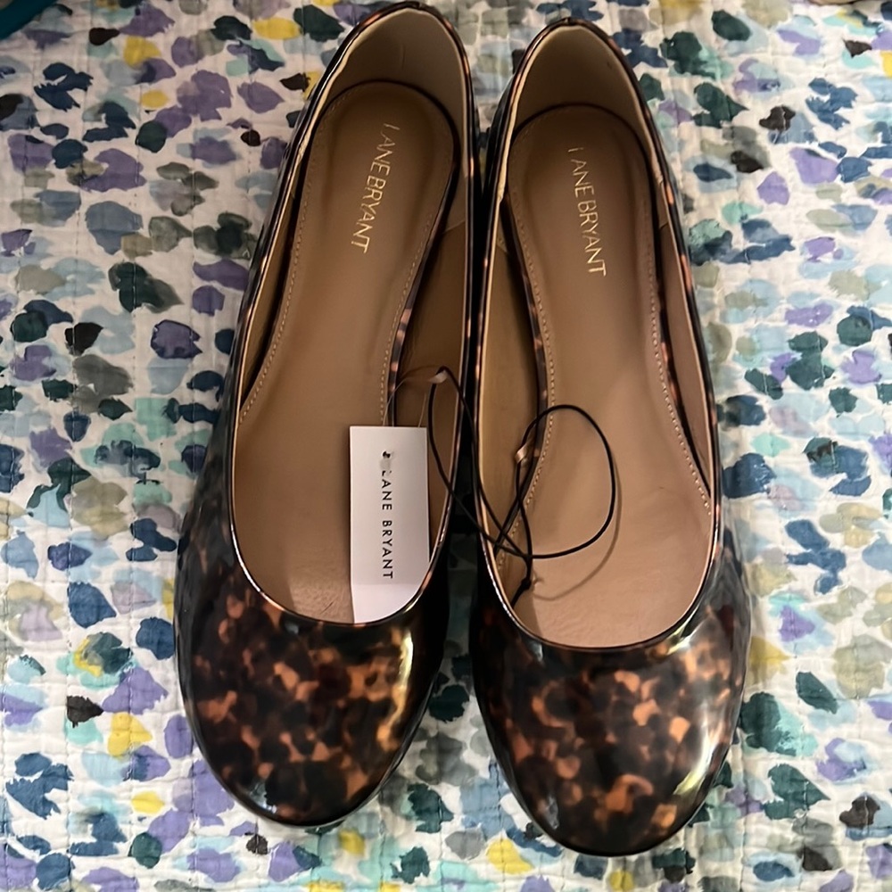 Lane Bryant 12W flats never worn!
